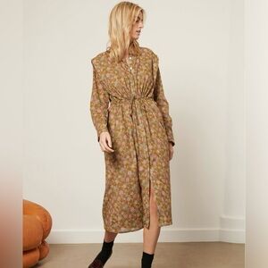 Chloé Stora Nora Floral Midi Dress 8/10